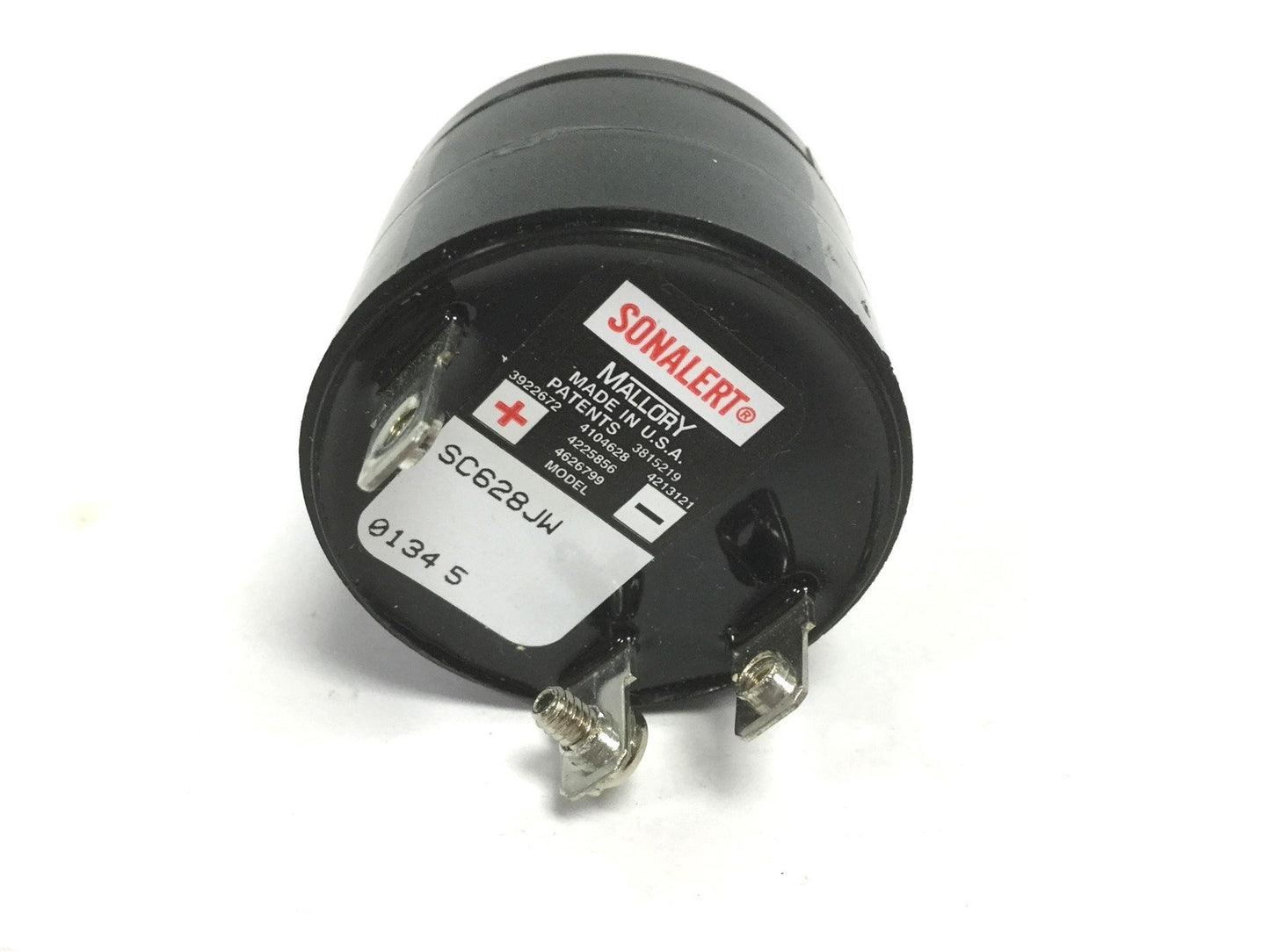 Used Mallory Sonalert SC628JW Alarm Siren, Voltage: 28VDC, Amperage: 20mA, 80dBA