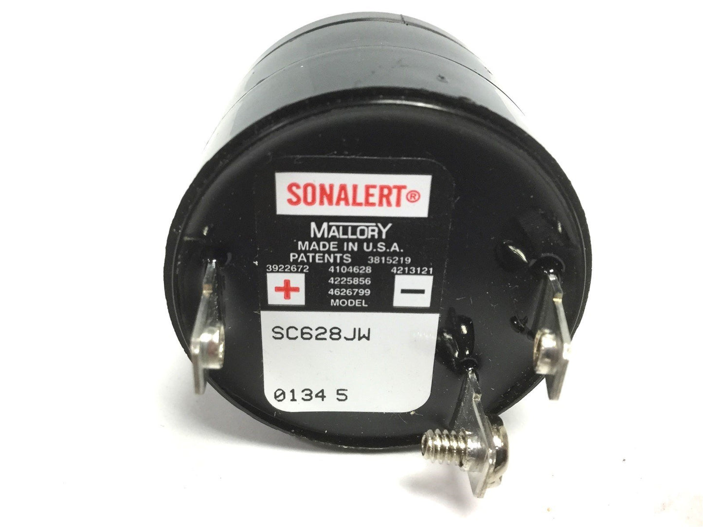 Used Mallory Sonalert SC628JW Alarm Siren, Voltage: 28VDC, Amperage: 20mA, 80dBA