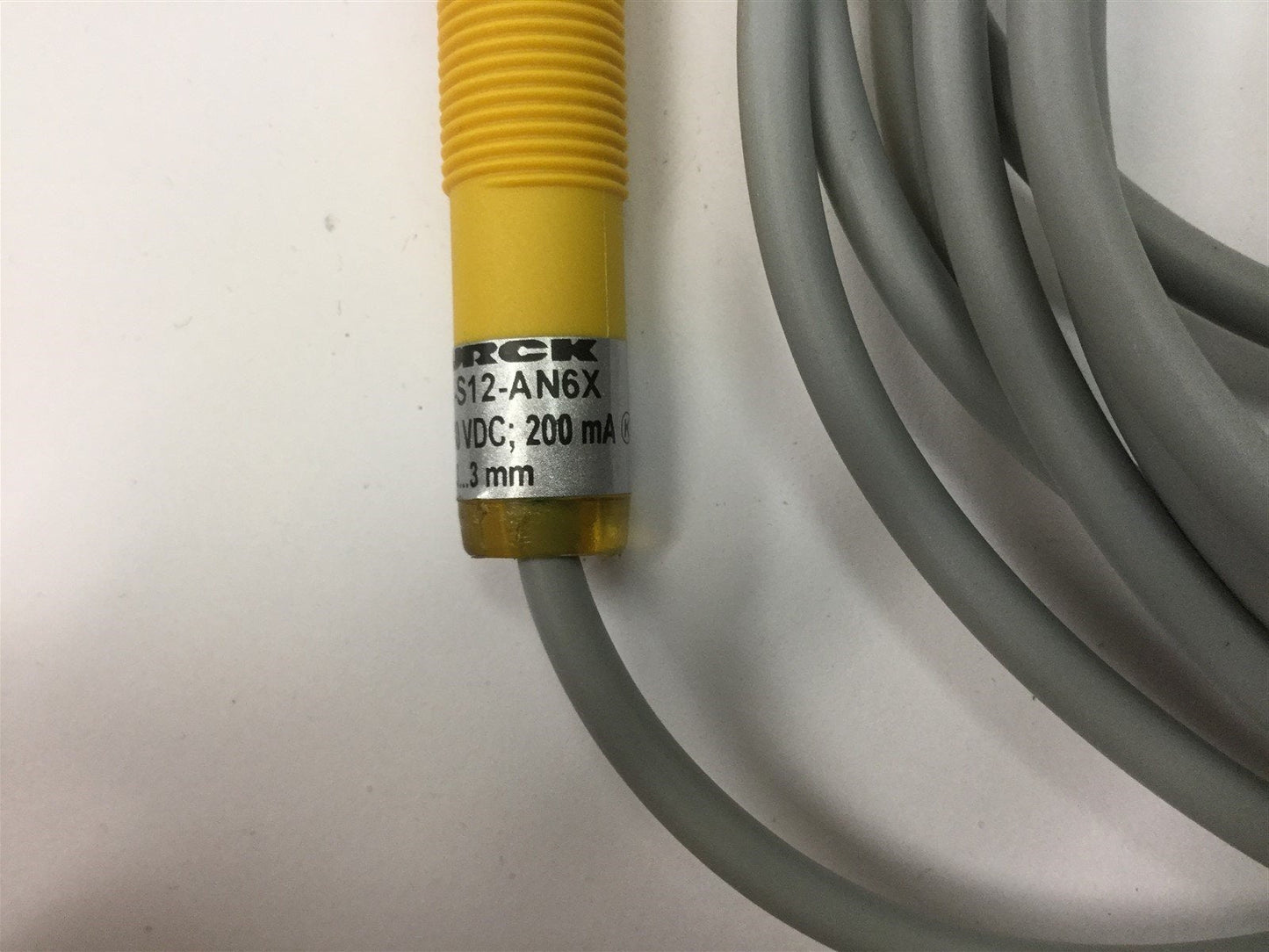 Used Turck BC3-S12-AN6X Capacitive Proximity Sensor, Range: 0.3-3mm, Power: 10-30VDC