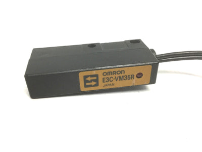 Used Omron E3C-VM35R Photoelectric Switch, Sensing Distance: 35, Red LED Light Source