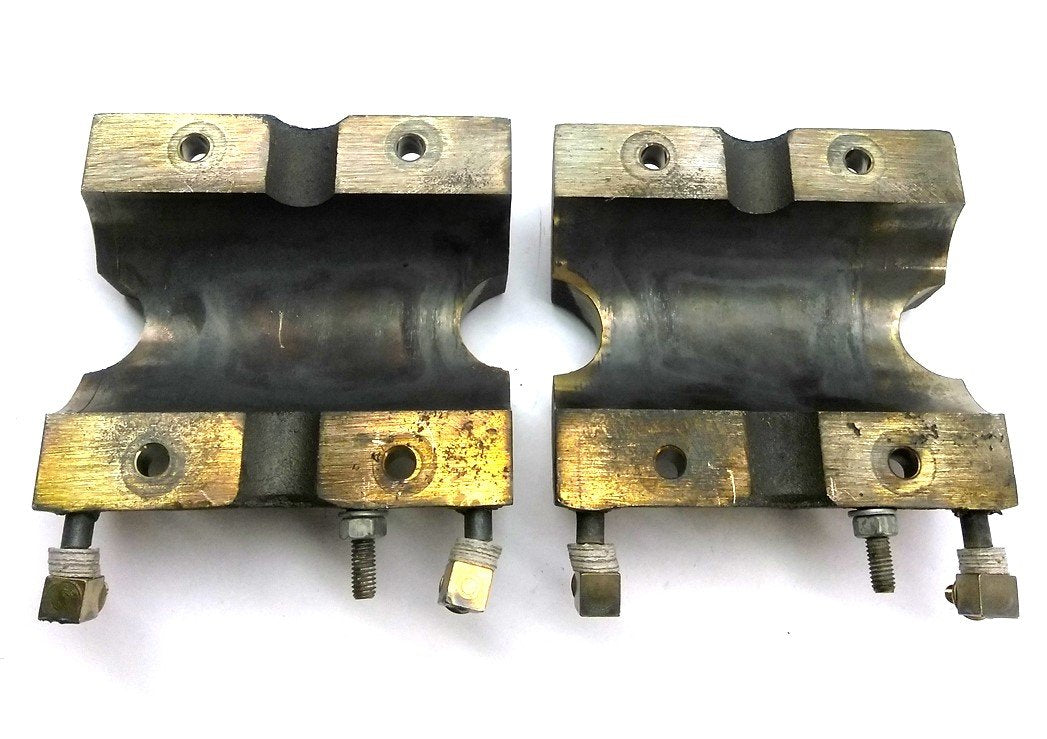 Used DS25178 Barrel Heater, 2" ID, 4" OD, 4 3/8" Long, 2 1/4" C2C Holes, 450W 230V