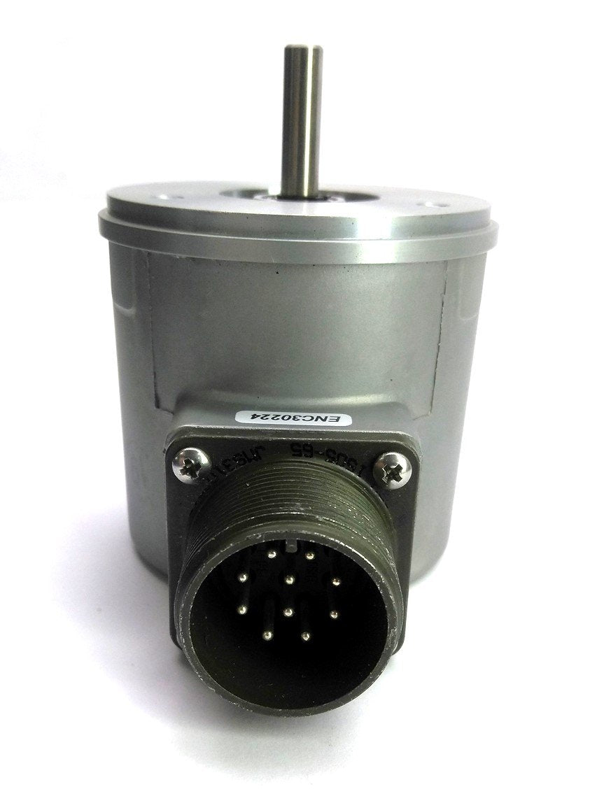 Used BEI L25G-F1-4000-T2-ABZC-28V/V-EM18 Incremental Optical Encoder, M18, 5-28VDC