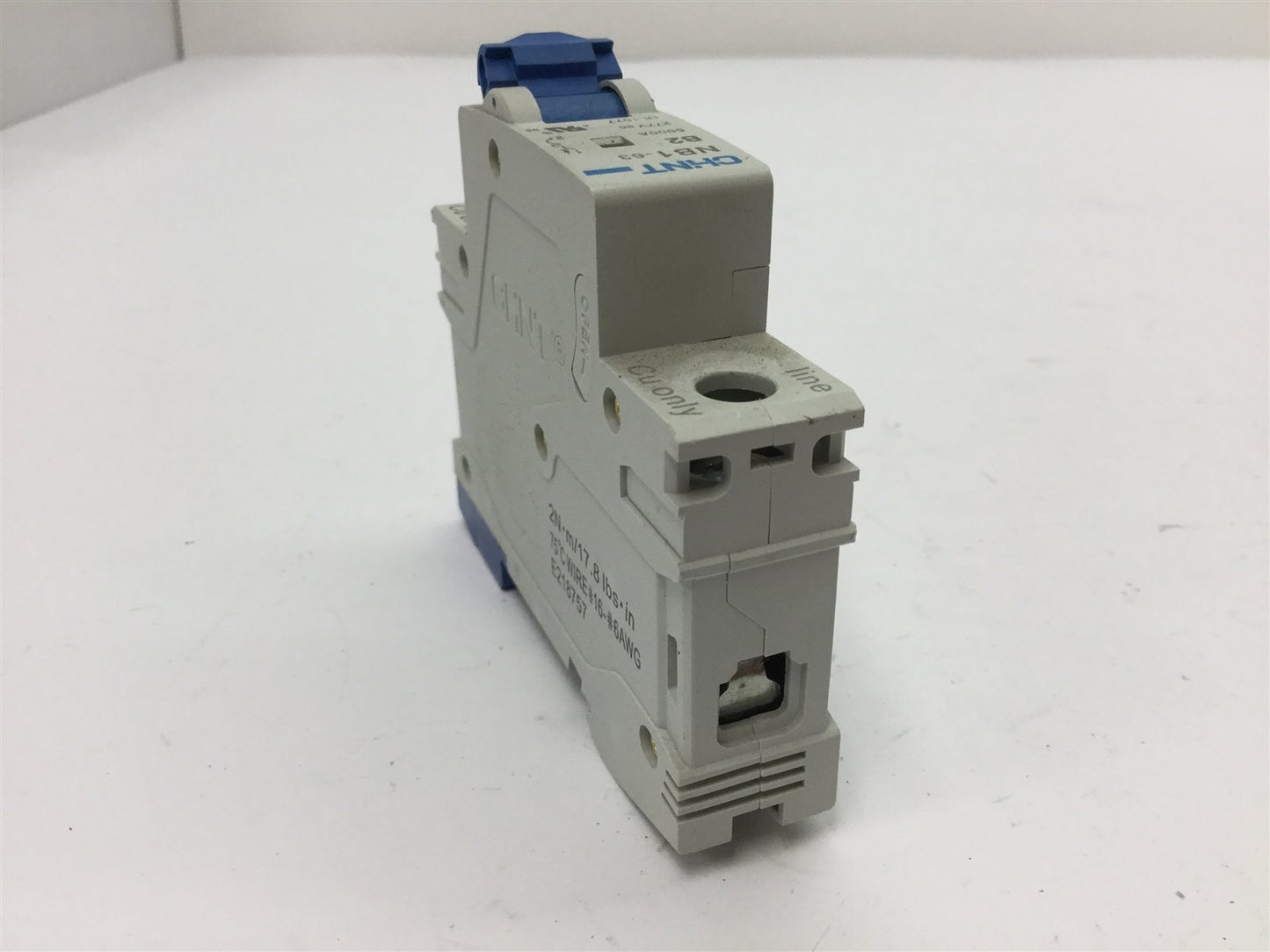 Used Lot of 2 CHINT NB1-63 B2 Circuit Breakers, 1-Pole, Rating: 2A 277VAC 110VDC