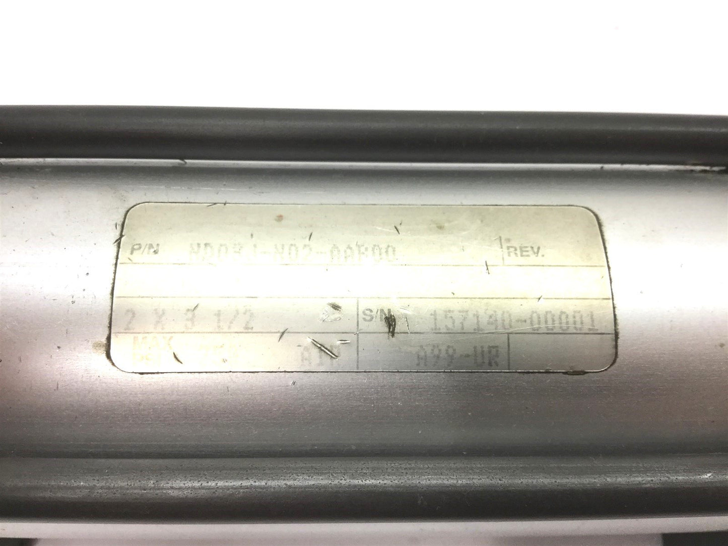 Used Norgren ND03J-N02-AAB00 Non-Rotating Cylinder, Bore: 2", Stroke: 3.5", 250psi