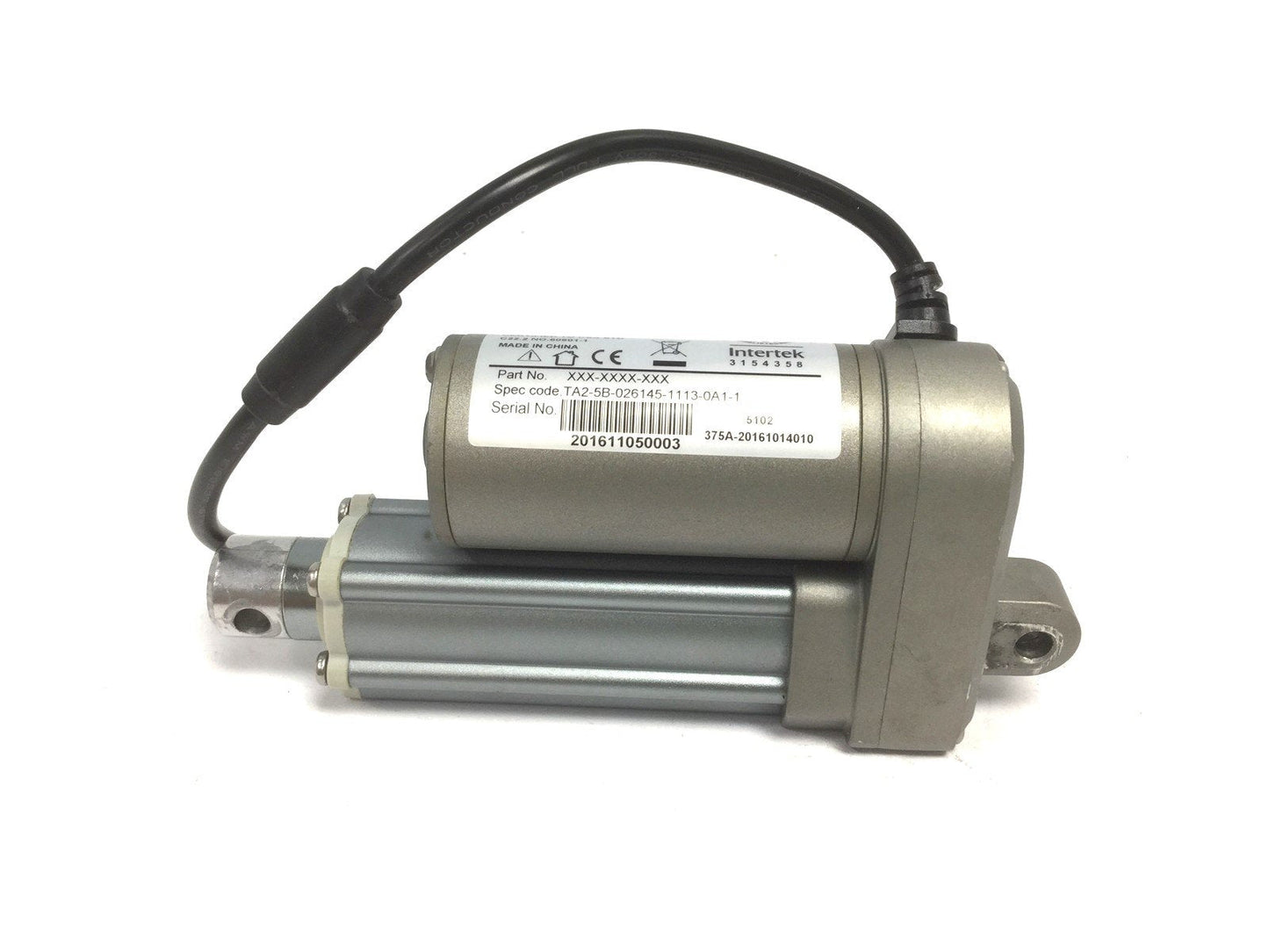 Used Timotion TA2-5B-026145-1113-0A1-1 Linear Actuator, Stroke: 026mm, Voltage: 24VDC