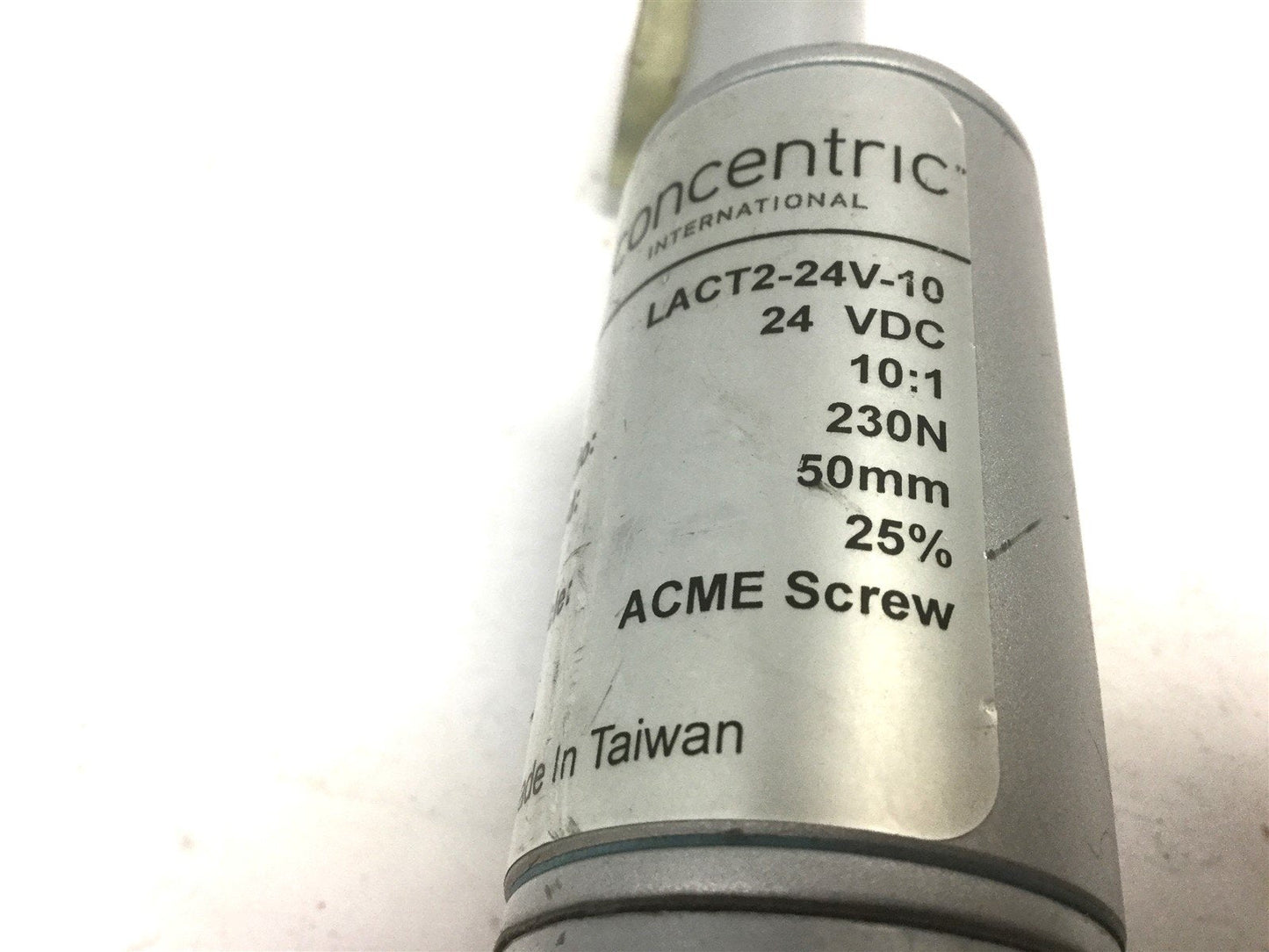Used Concentric LACT2-24V-10 Linear Actuator, Stroke: 150mm, Voltage: 24VDC