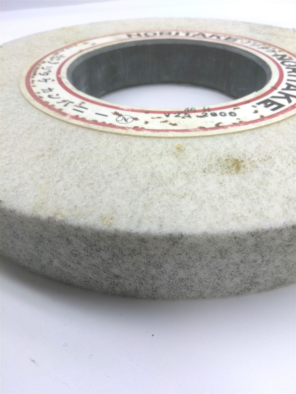 Used Noritake V25 2000 Centerless Grinding Wheel, ID: 125mm OD: 300mm Width: 40mm