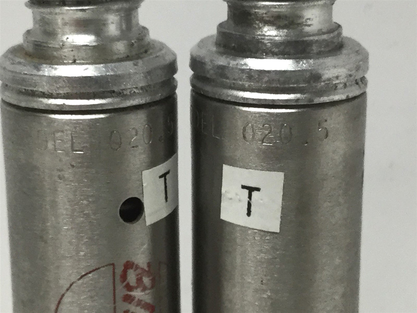 Used Lot of 2 Bimba 020.5 Pneumatic Cylinder, 9/16" Bore, 1/2" Stroke, 10-32 Port