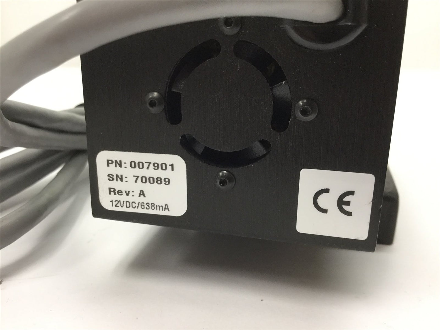 For parts or not working RVSI NER 007901 LED Illuminator, Power: 12VDC 638mA, *For Parts* Missing Bulb