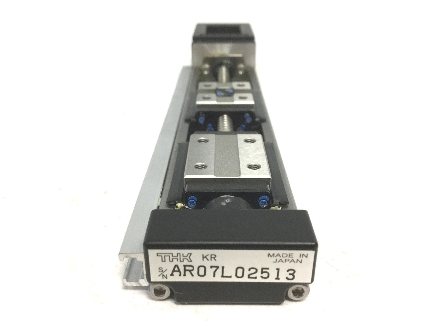 Used THK KR1502B-100L Double Carriage Linear Actuator, Travel: 50mm, Coupling: 3mm
