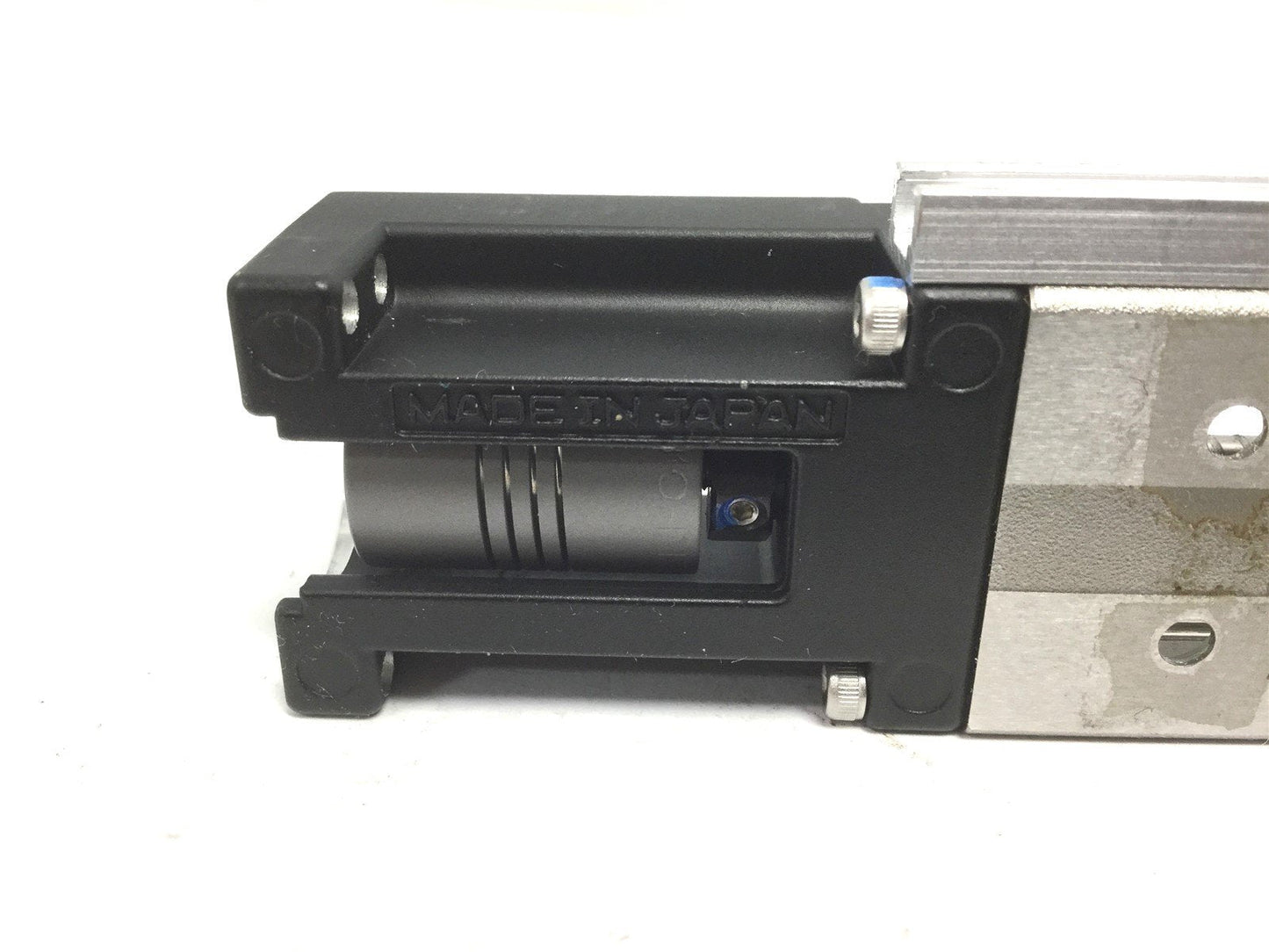Used THK KR1502B-100L Double Carriage Linear Actuator, Travel: 50mm, Coupling: 3mm