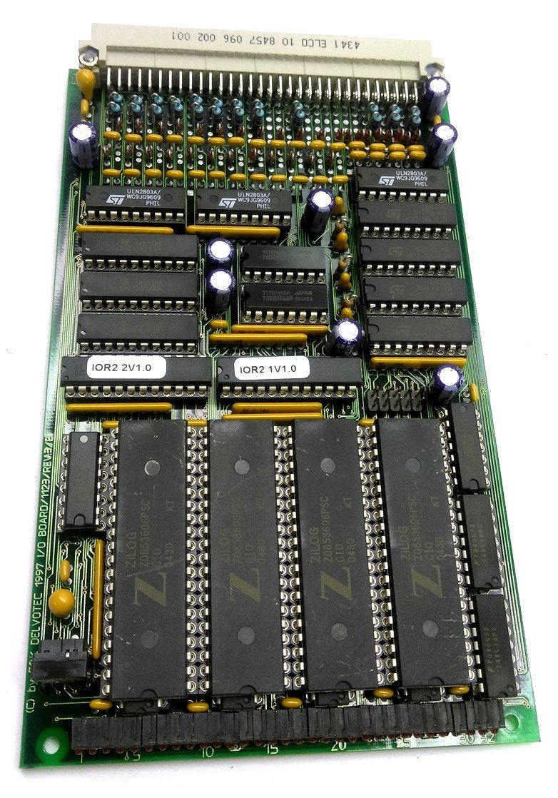 Used F&K Delvotec 1123 Rev.3 B I/O Board, 1x 96-Pin Header