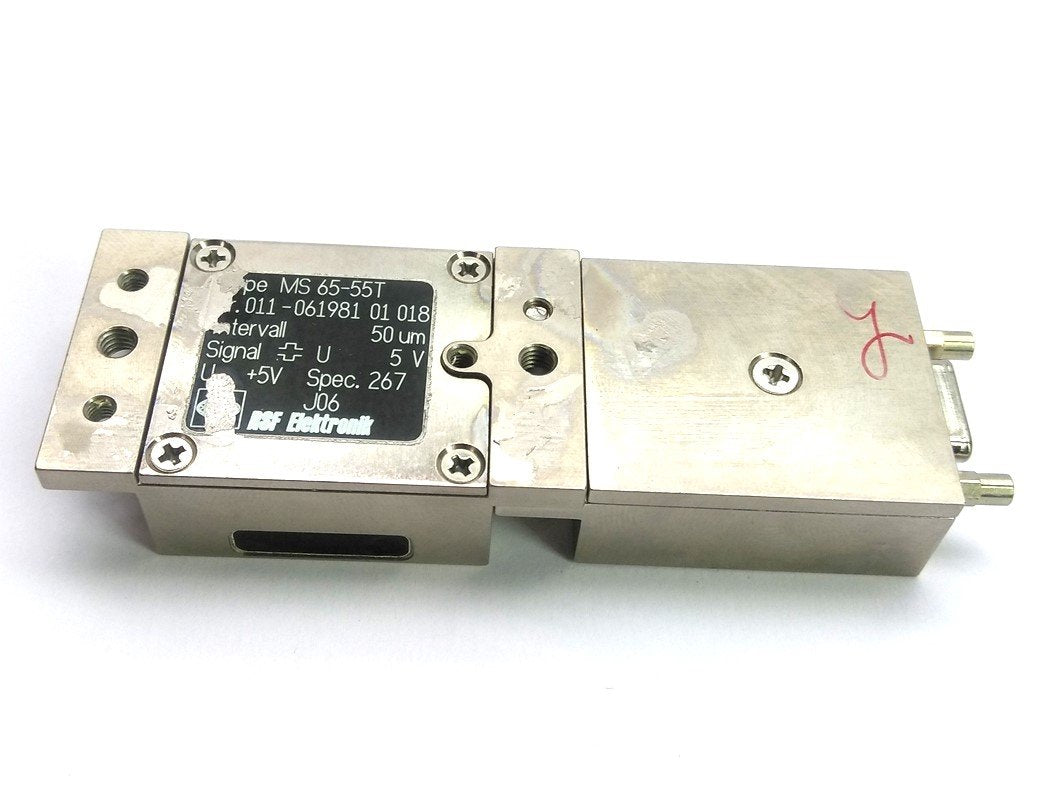 Used RSF Elektronik MS 65-55T Linear Encoder 15-Pin Mini D-Sub 50um 5V 93 x 30 x 13mm