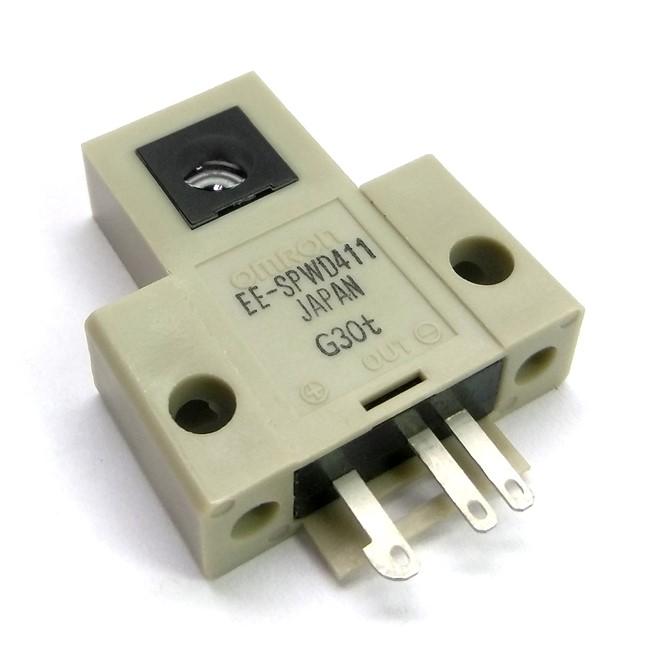 Used Omron EE-SPWD411 Phototransistor Optical Switch, 940nm, 1m, NPN, 5-24VDC 100mA