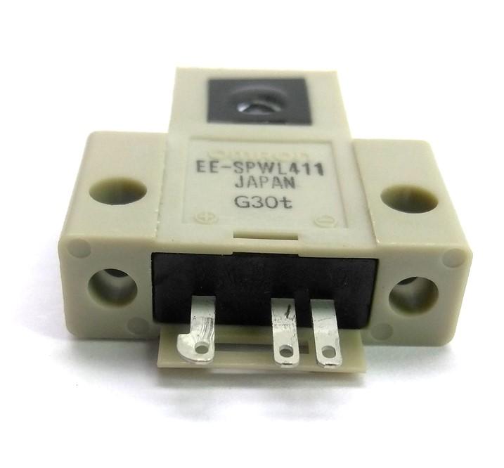 Used Omron EE-SPWL411 Phototransistor Optical Switch, 940nm, 1m, NPN, 5-24VDC 100mA