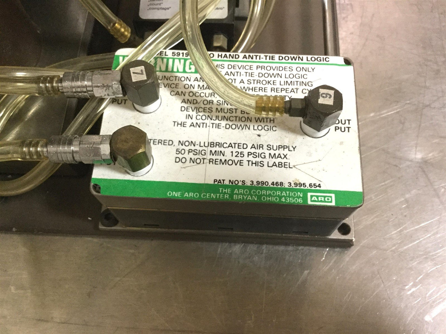 Used Fabco-Air MP2½x2-1-3 Multi Stage Air Cylinder Press, Stages: 3, Bore: 2.5"