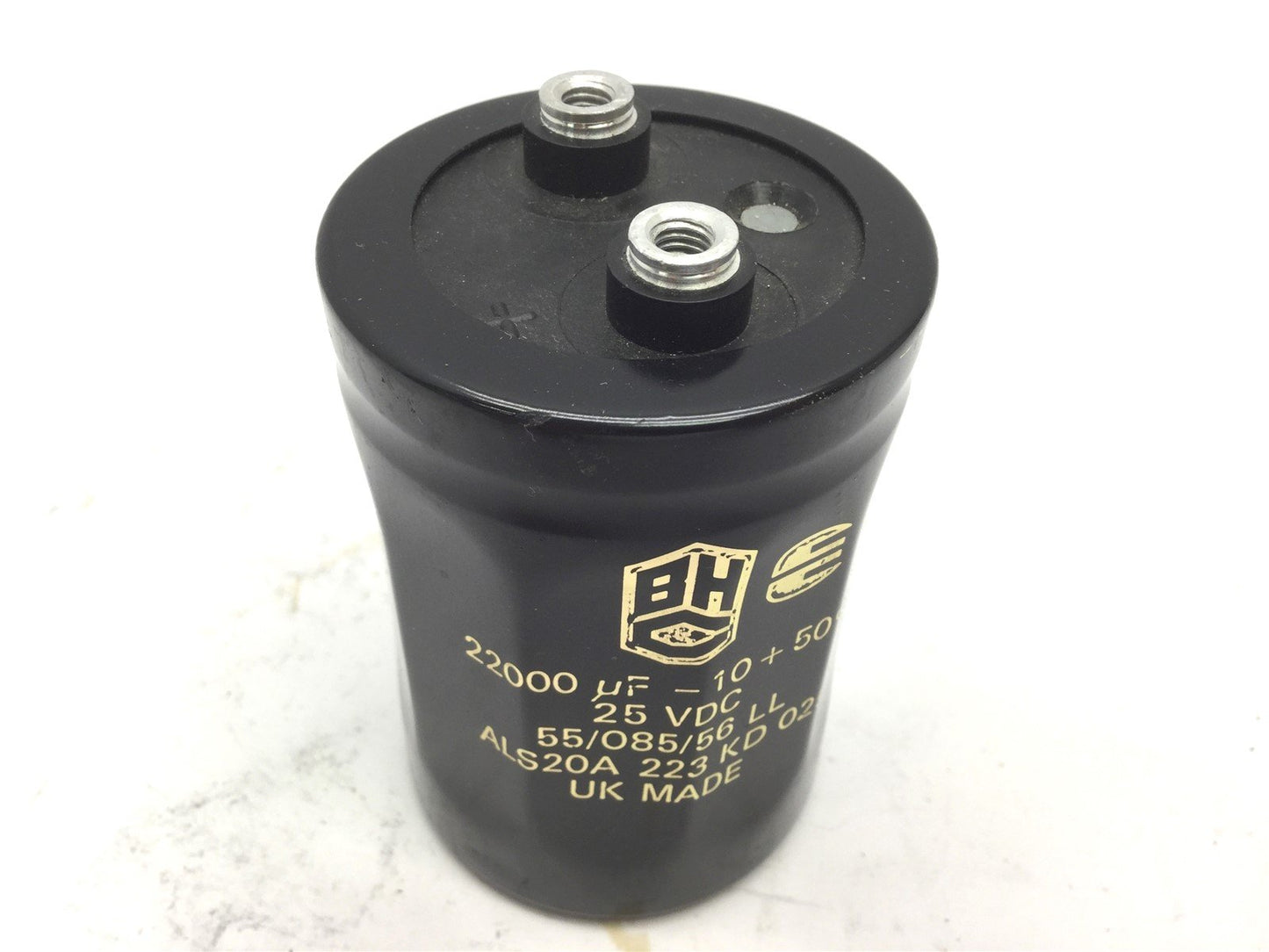Used BHC ALS20A 223 KD 025 Capacitor 22000uF - 10 + 50%, Voltage Rating: 25VDC