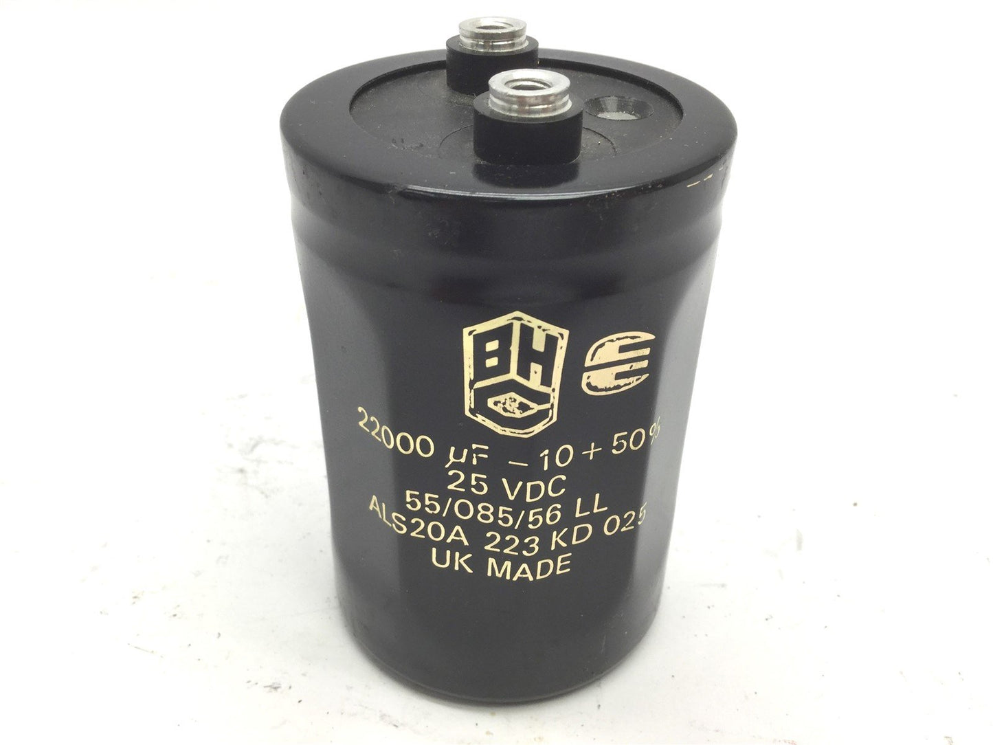 Used BHC ALS20A 223 KD 025 Capacitor 22000uF - 10 + 50%, Voltage Rating: 25VDC