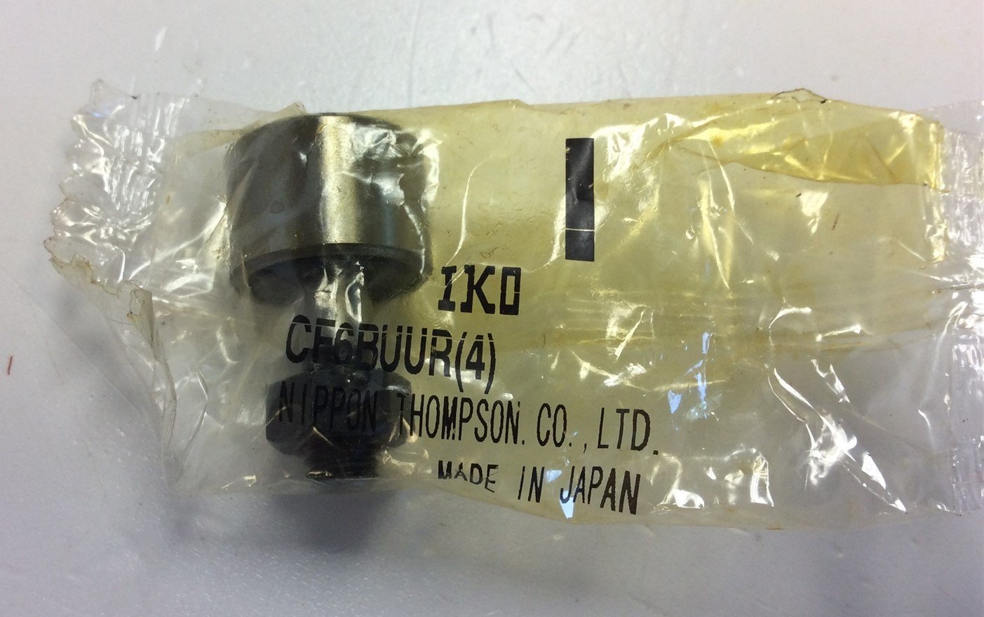 New Lot of 2 IKO CF6BUUR Cam Followers 6 mm Stud Diameter, 16 mm OD, 11 mm Width