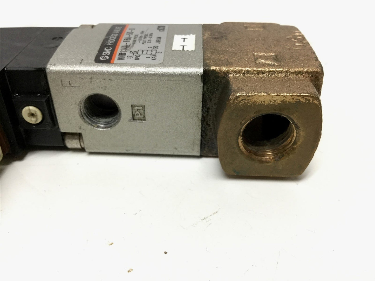 Used SMC VNB114A-F8A-5D-Q Solenoid Process Control Valve G1/4, 24VDC Coil, 1MPa