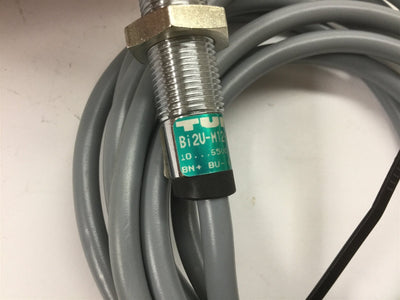 Used Turck Bi2U-M12-AN4X Proximity Sensor, Sensing Range: 2mm, Barrel: M12, 10-65VDC