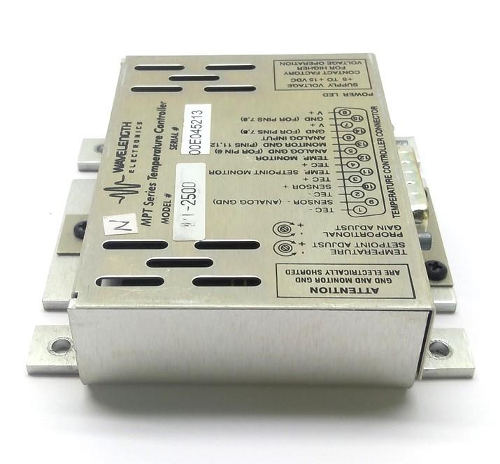 Used Wavelength Electronics MPT-2500 Temperature Controller -99 - 150? Range 5-15VDC