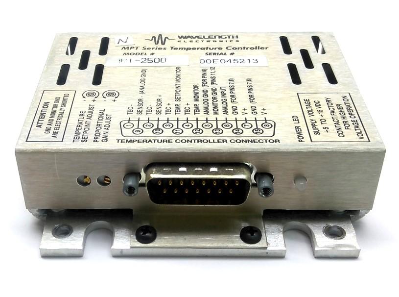 Used Wavelength Electronics MPT-2500 Temperature Controller -99 - 150? Range 5-15VDC