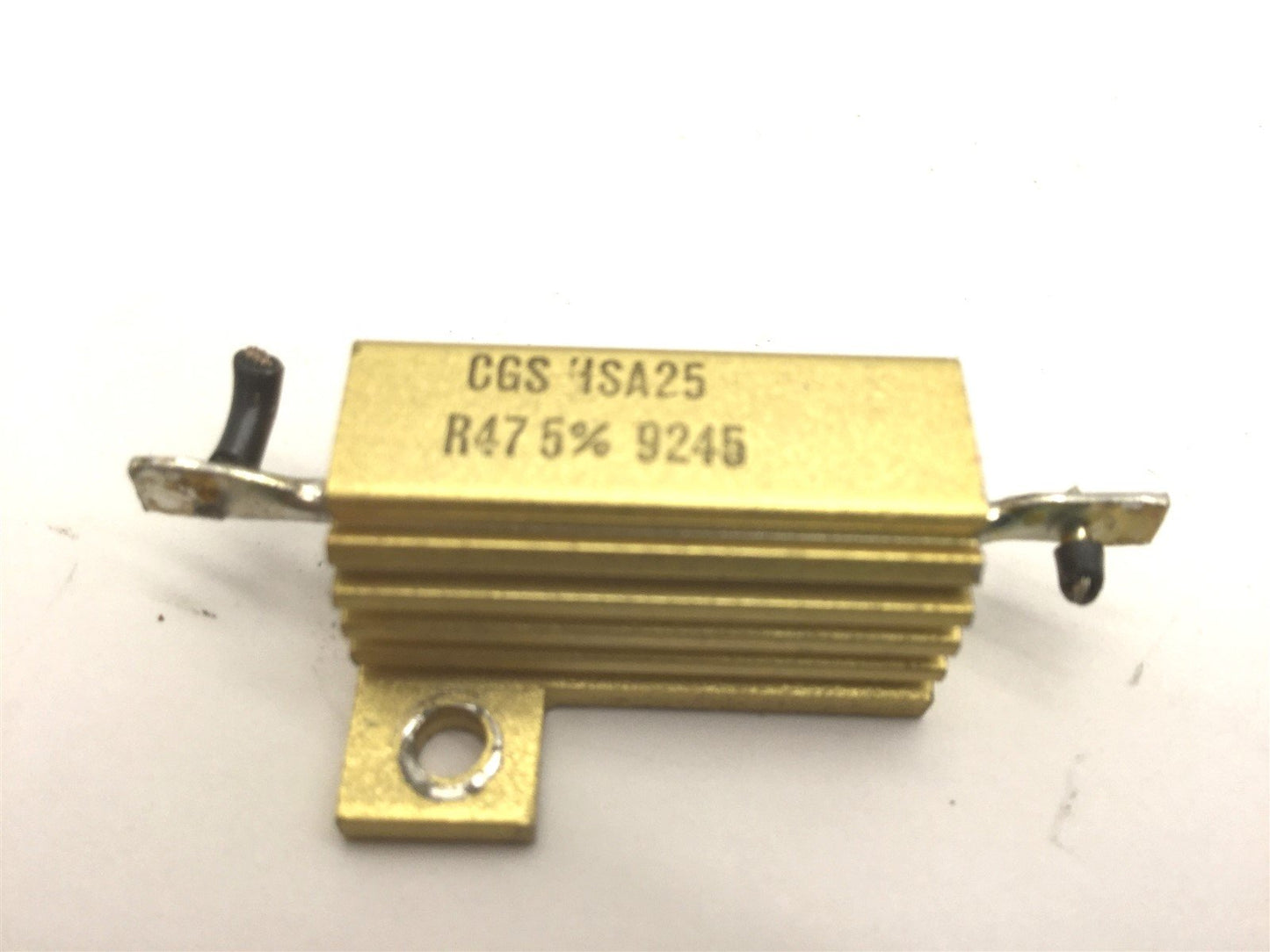 Used Lot of 6 TE Connectivity CGS HSA25 R47 Resistors Res: 0.47 Ohm Power: 25 Watt