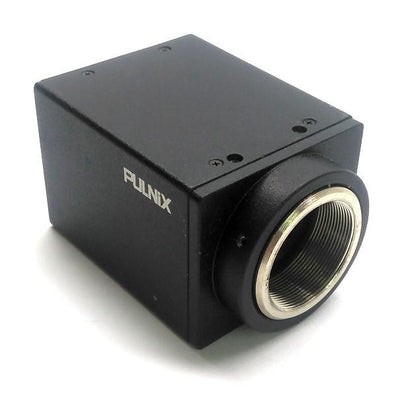 Used Pulnix TM-200 Miniature CCD Camera, 1/2" CCD, 768 x 494px, C-Mount, 11-15VDC