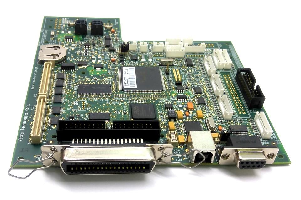 Used Zebra 34901-030 Rev Z Main Control Board, USB, Serial, For 170XiIII+ Printer