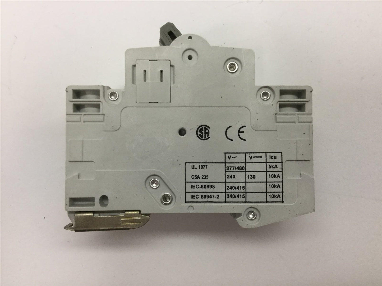 Used Cutler Hammer WMS2C20 Circuit Breaker, 2-Pole, Rating: 20A 415VAC, C-Curve