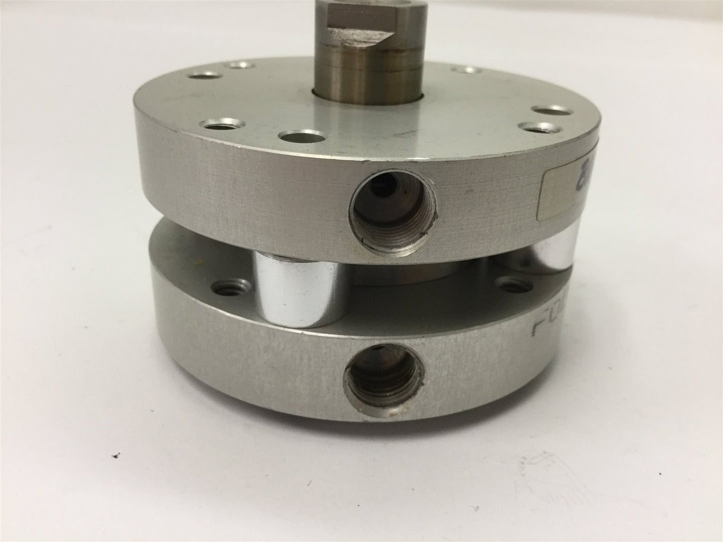 Used Bimba FOD-170.375-3H Pancake Cylinder, Double Acting, Double End Rod, Bore: 1.5"