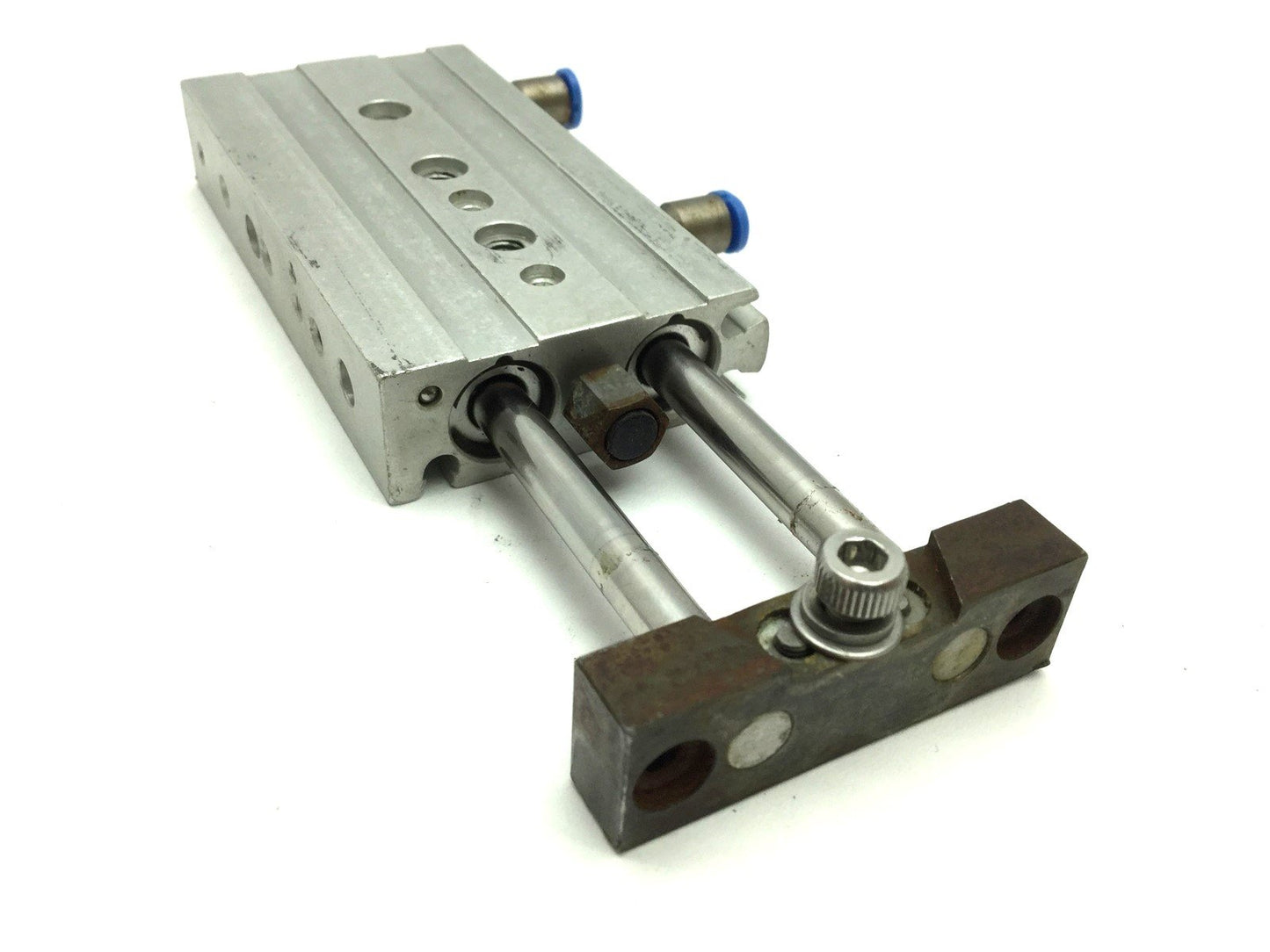 Used Festo DPZC-10-30-P-A-GF Twin Cylinders W/ Yoke Plate, Stroke: 30mm, Piston: 10mm