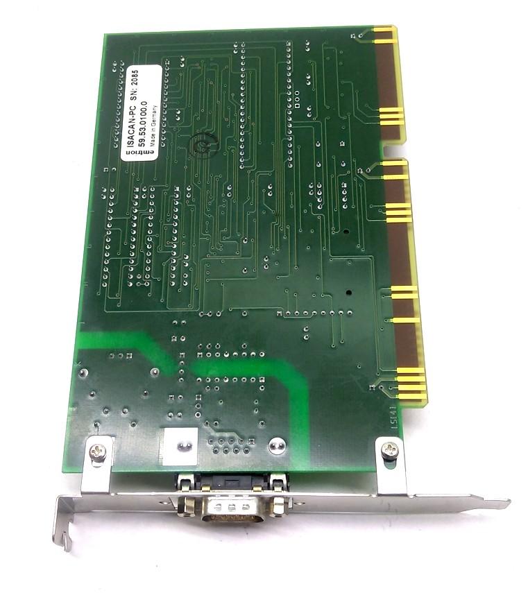 Used Emtrion ISACAN-PC CAN Network Serial Interface Card, ISA, COM, Hitex CANPC-A2
