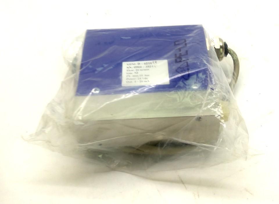 New M+W Instruments D-6210 Mass Flow Meter, 20 ln/min, N2 Gas, 24VDC 4-20mA Output