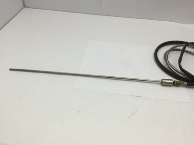 Used Thermocouple Type J, Probe Sheath Length: 16", Cable: 80", -210 to 760 C