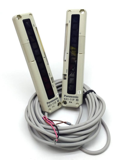 Used Panasonic NA1-11 Picking Sensor 100mm Cross-Beam Object Sensing 1m NPN 12-24VDC