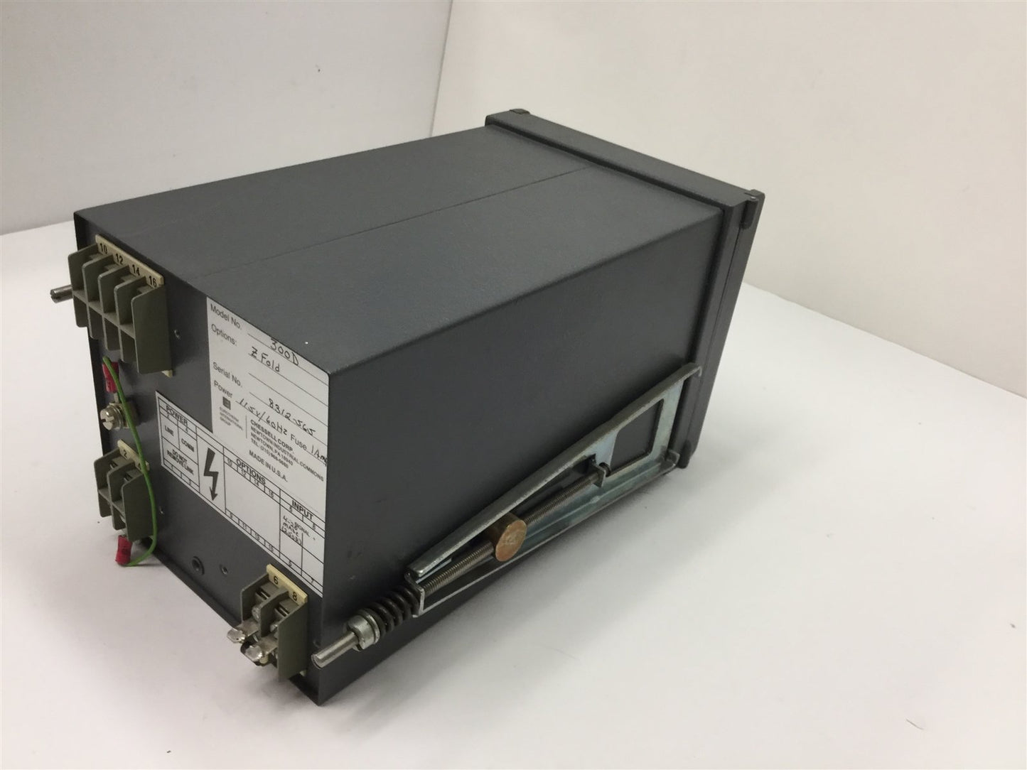 Used Chessell 300D Z-Fold Thermal Chart Recorder, Range: 0-500°F, 20min per cm