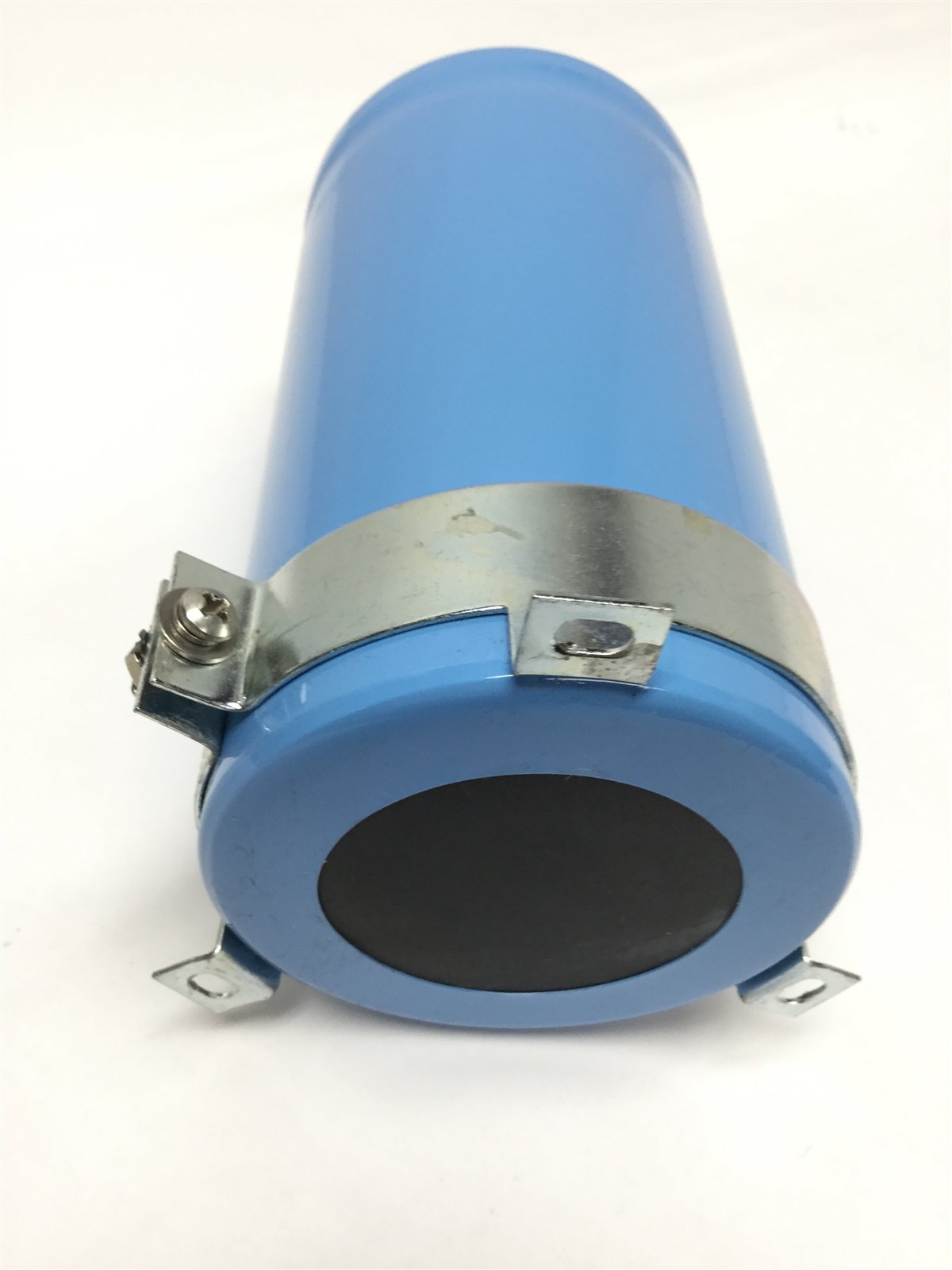 Used Mallory CGS632T350X5L Electrolytic Capacitor 6300uF MFD, 350VDC, w/ Bracket