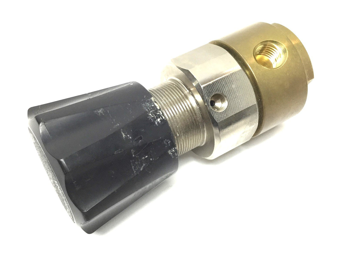 Used Tescom 44-2212-242 Brass Pressure Reducing Regulator 400PSI Input 100PSI Output