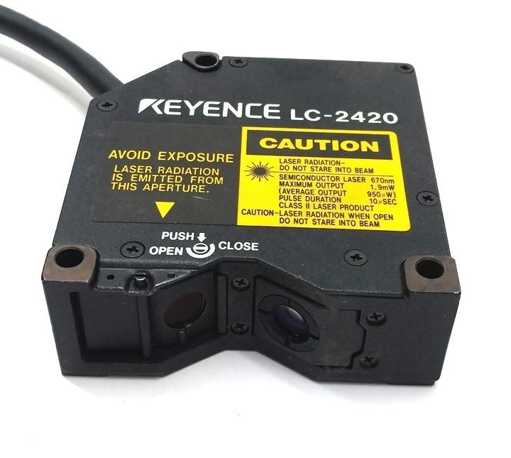 Used Keyence LC-2400A Laser Displacement Measuring System w/LC-2420, ±0.2mm x .01µm