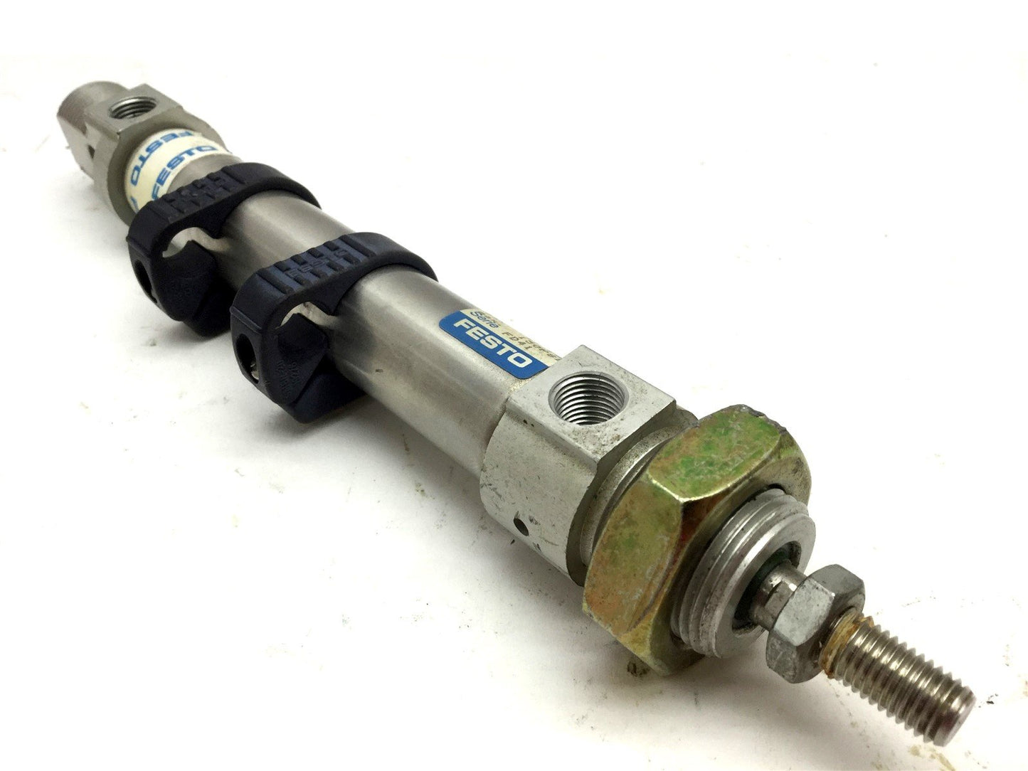 Used Festo 3/4"-3"-P-A Pneumatic Cylinder, Bore: 3/4", Stroke: 3", Pressure: 150 PSI