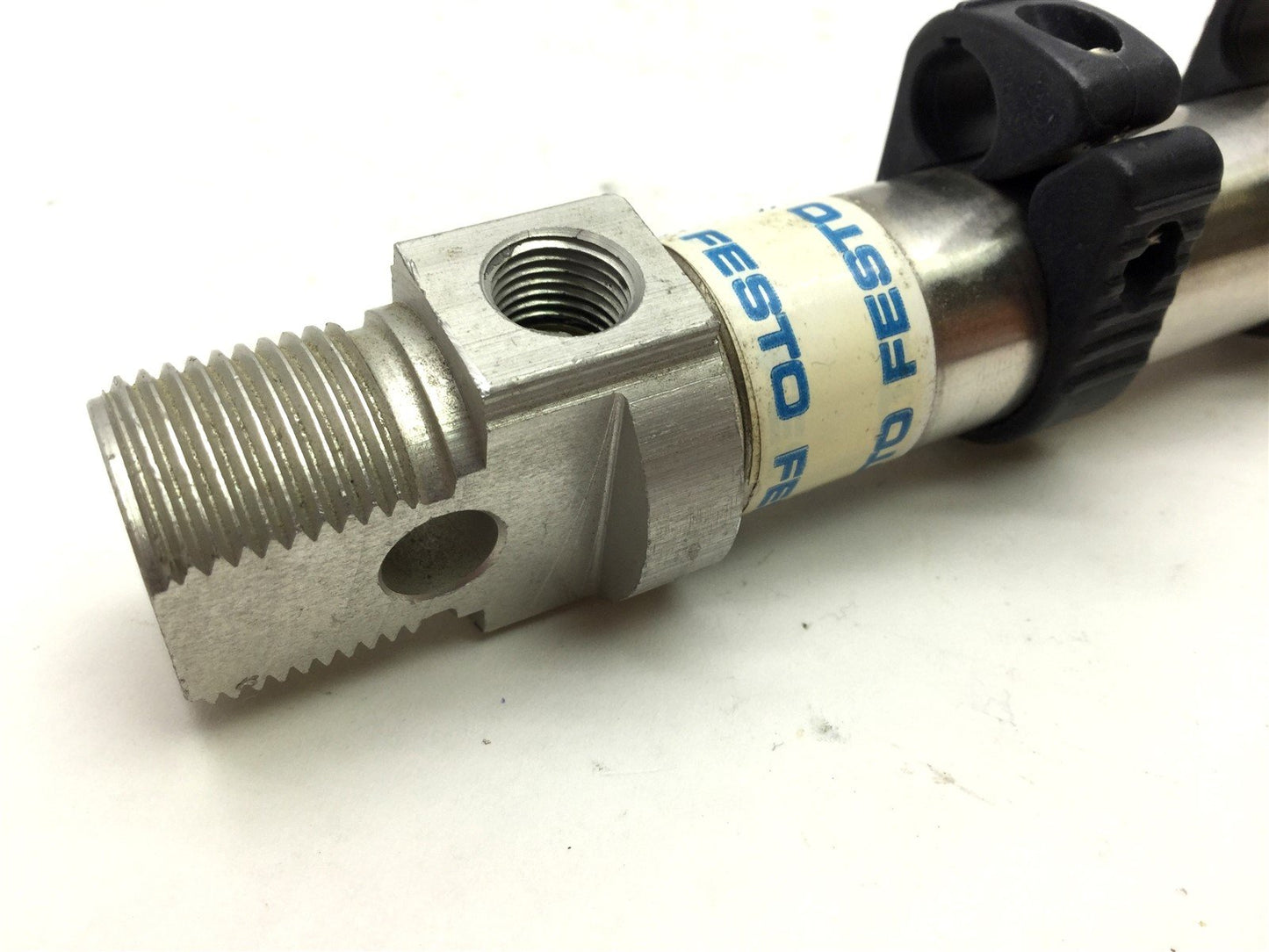 Used Festo 3/4"-3"-P-A Pneumatic Cylinder, Bore: 3/4", Stroke: 3", Pressure: 150 PSI