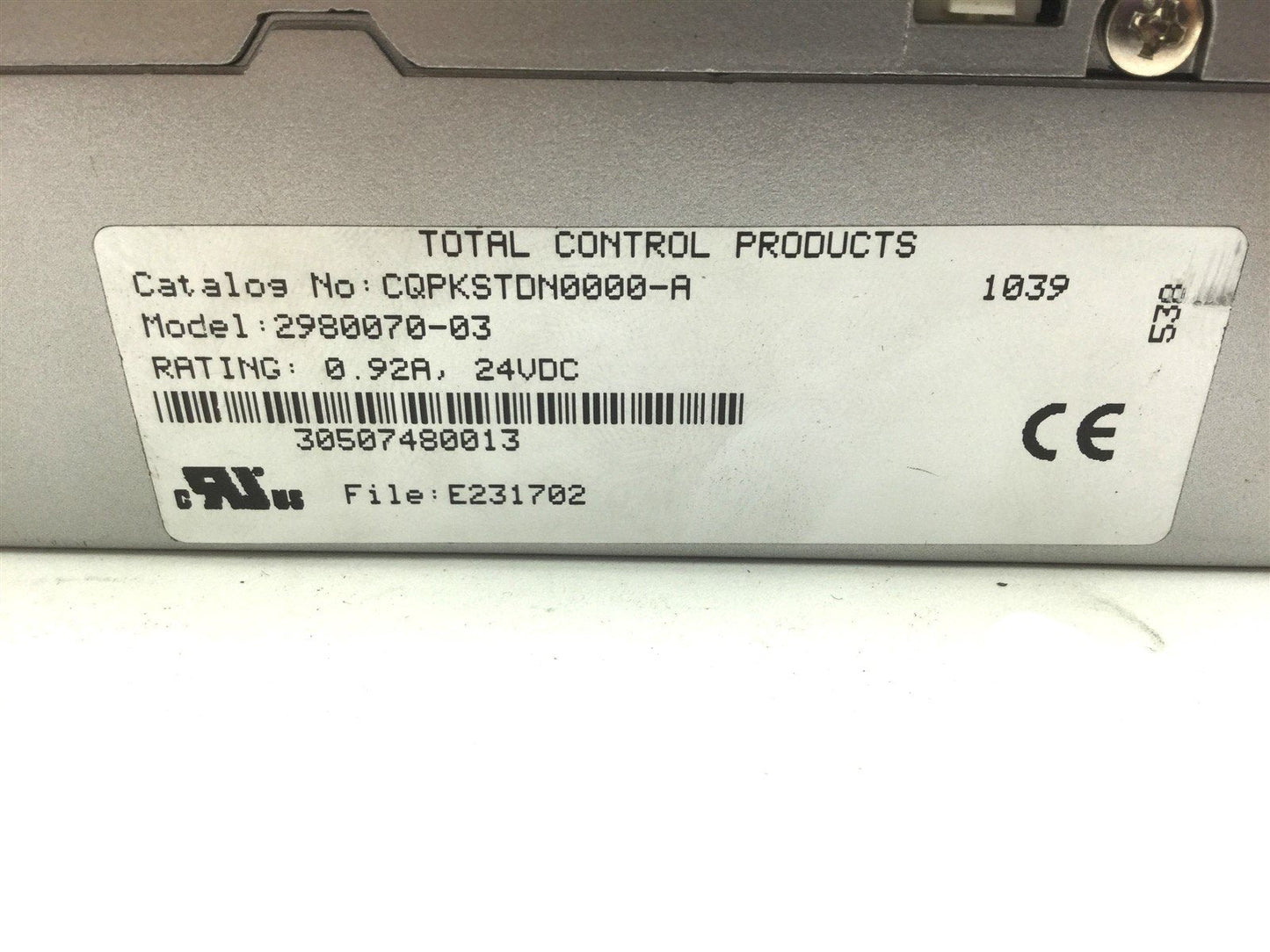 For Parts Total Control Products CQPKSTDN0000-A Quick Panel Touch Screen *No Backlight*