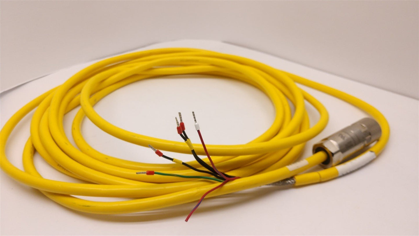 Used Parker 71-021626-25-B PS Shielded Power Cable Rev B for Servo Motor, Length 25'