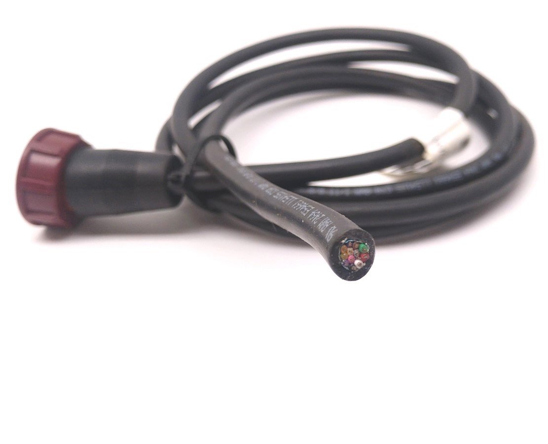 Used STI 42661-0050 Safety Light Curtain Receiver Cable 13 Pin Female, 300V