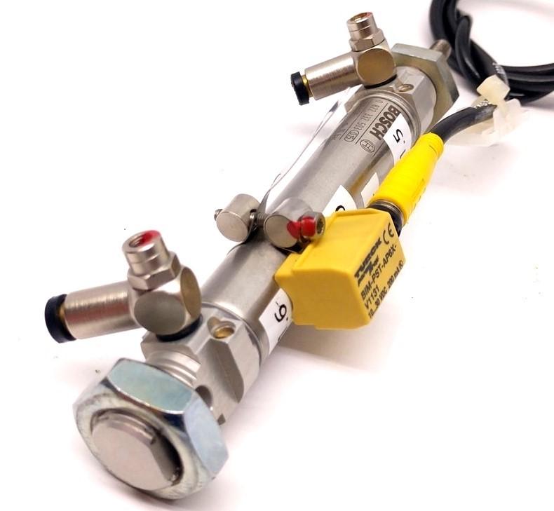 Used Bosch 0 822 322 503 Pneumatic Cylinder, w/ Turck BIM-PST-AP6X-V1131 Sensor