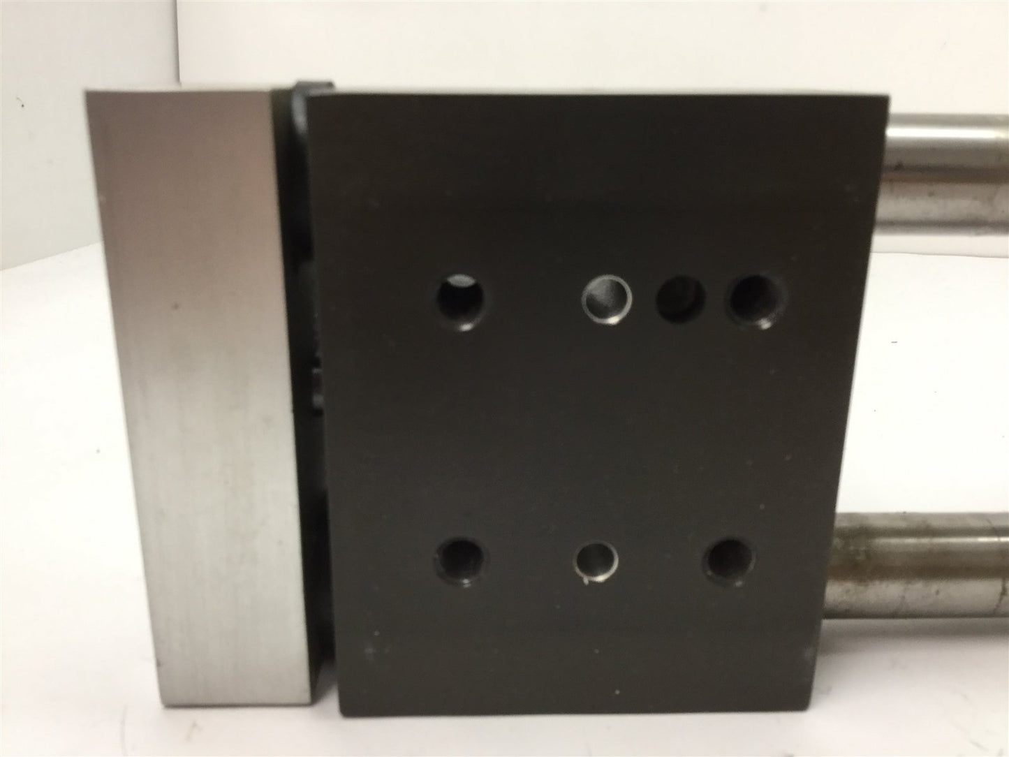 Used PHD ML-228877 Pneumatic Guided Cylinder, Stroke: 1", Actuator Face: 4" x 1.75"