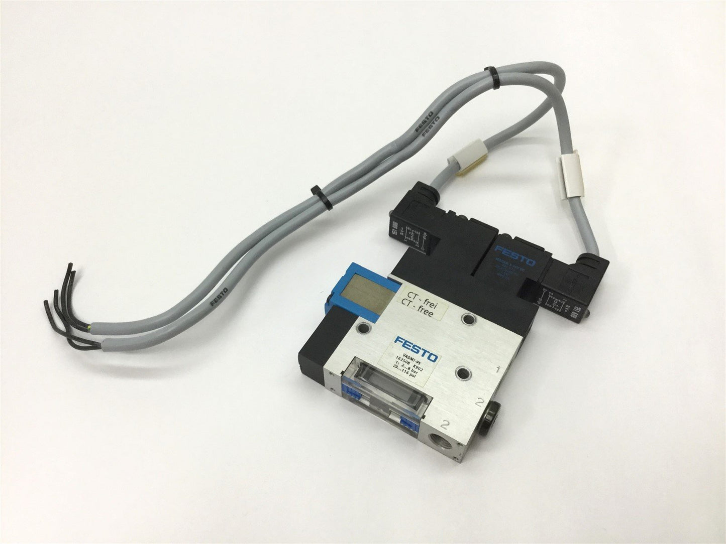 Used Festo VADMI-95 Vacuum Generator, Operating Pressure: 2-8bar, Max Vacuum: 85%