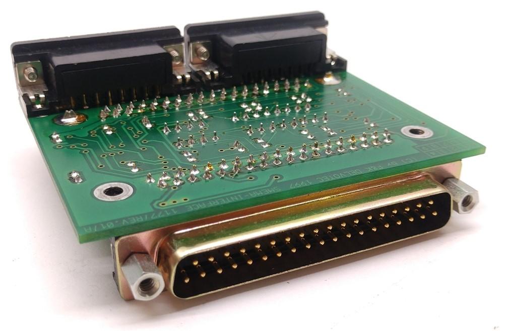 Used F&K Delvotec Smema-Interface 1177/Rev.01/A Board, DB37 Male to DB37 Female